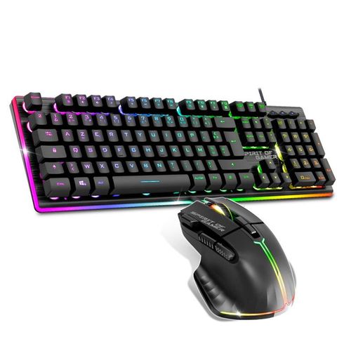 PACK GAMING FILAIRE CLAVIER ET SOURIS SPIRIT OF GAMER ULTIMATE 600 NOIR