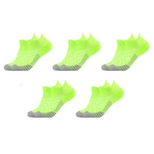 Lot De 5 Paires De Chaussettes Sport Compression . Chaussettes Courtes. Hommes Ou Femmes. Lots De Chaussettes De Sport. Plusieurs Tailles Et Coloris Disponibles