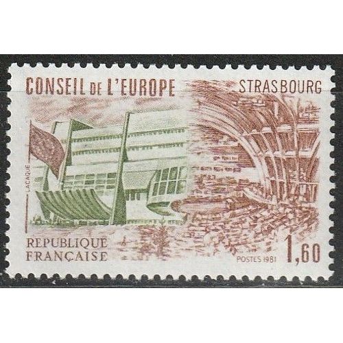 Conseil De L'Europe, Bâtiment Du Conseil. Timbre Neuf** 1981 N° 66