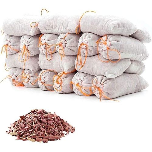 Sachets de cèdre naturel anti-mites et protection des vêtements - Accessoires de rangement écologiques (lot de 14)