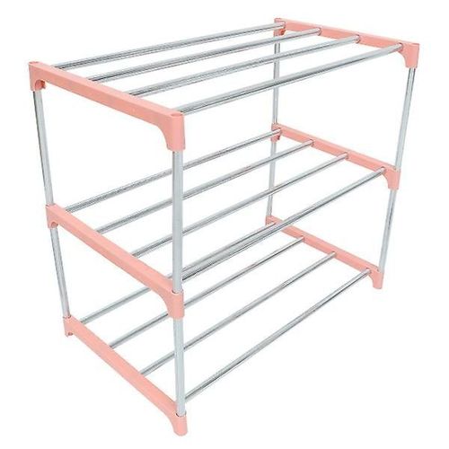 Étagère À Chaussures Élégante À 3 Niveaux - Rangement À Chaussures Durable, Compact Et Facile À Nettoyer Pour Une Entrée Organisée Et Une Décoration Intérieure