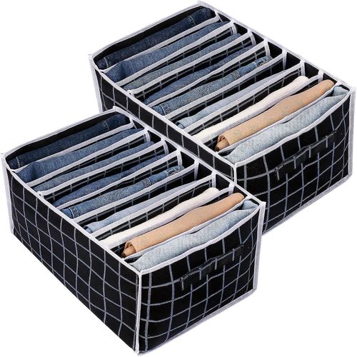 Grands Tiroirs De Rangement Pour Sous-Vêtements Avec Poignées ¿ Bacs De Rangement À 9 Compartiments Pour Lingerie Et Commode