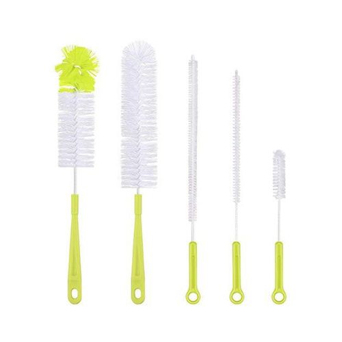 Brosse à bouteille écologique à long manche pour un nettoyage en profondeur des bouteilles de bière, des pichets, des tasses et plus encore - Design ergonomique