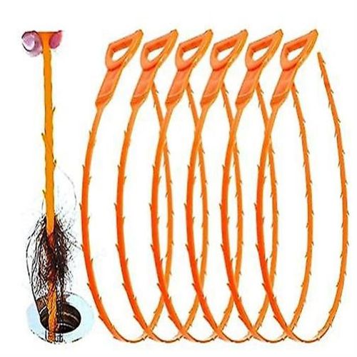 Lot de 8 déboucheurs de canalisations de 63 cm (25 po) ¿ Flexibles, écologiques et faciles à utiliser pour le nettoyage de la cuisine, de la salle de bain et des égouts
