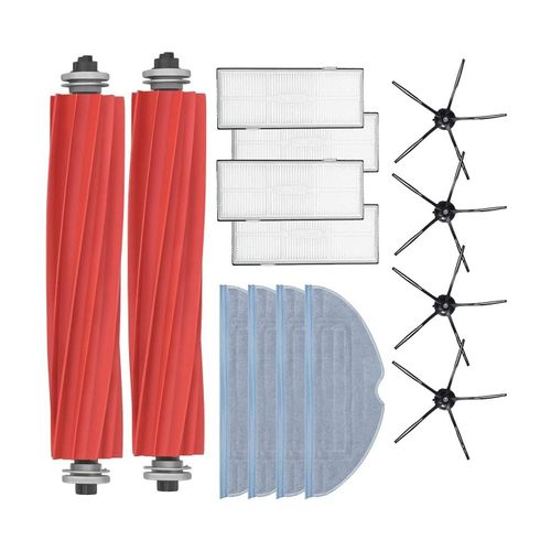 Kit d'accessoires de remplacement pour Xiaomi Roborock série S7 - 12 pièces pour S7, S70, S75, S7Max, S7MaxV, T7s - Beige