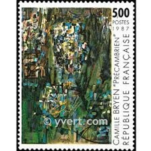 Art : Oeuvre De Camille Bryen Année 1987 N° 2493 Yvert Et Tellier Luxe