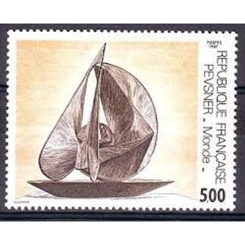 Art : Oeuvre D'Antoine Peysner Année 1987 N° 2494 Yvert Et Tellier Luxe