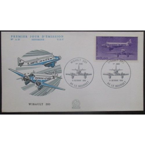 France Fdc Trimoteur Wibault 283 11-10-86 Le Bourget