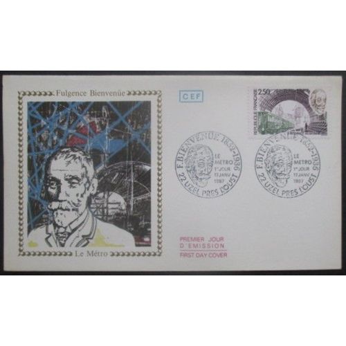 France Fdc Le Métro 17-01-87 Uzel