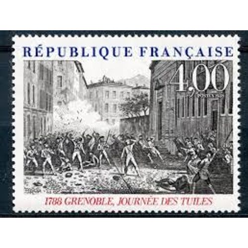 Bicentenaire De La Révolution "Philexfrance89" Exposition Philatélique Mondiale À Paris : Journée Des Tuiles À Grenoble Année 1988 N° 2538 Yvert Et Tellier Luxe