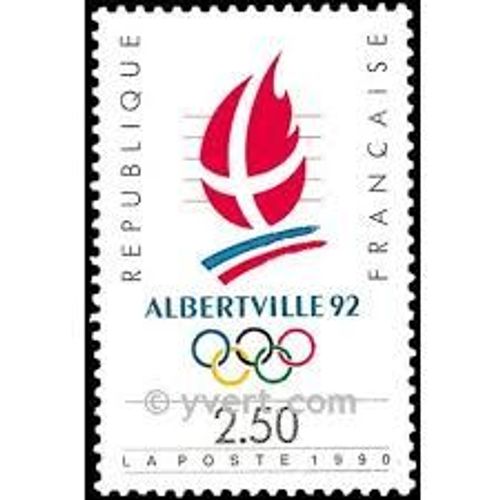 Jeux Olympiques D'Hiver "Albertville92" (1) Année 1990 N° 2632 Yvert Et Tellier Luxe