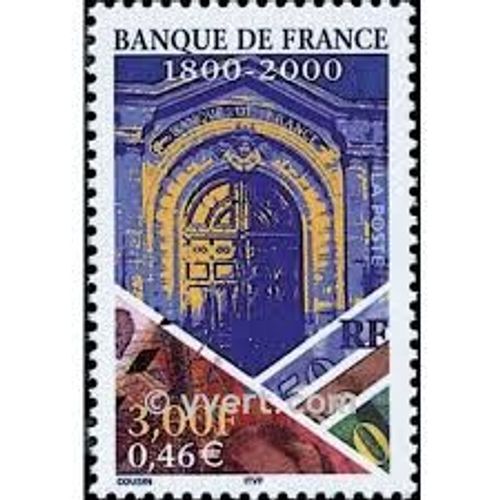 Bicentenaire De La Banque De France Année 2000 N° 3299 Yvert Et Tellier Luxe