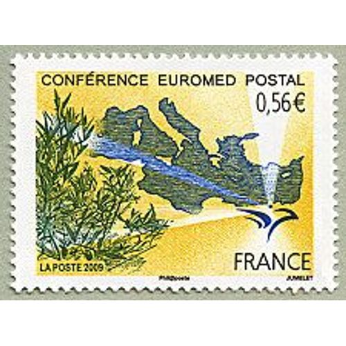 Conférence Euromed Postal Année 2009 N° 4422 Yvert Et Tellier Luxe