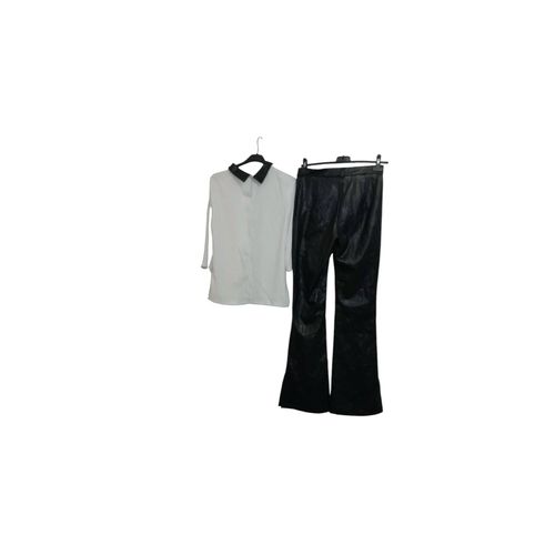Ensemble Femme Pantalon Cuir Et Blouse