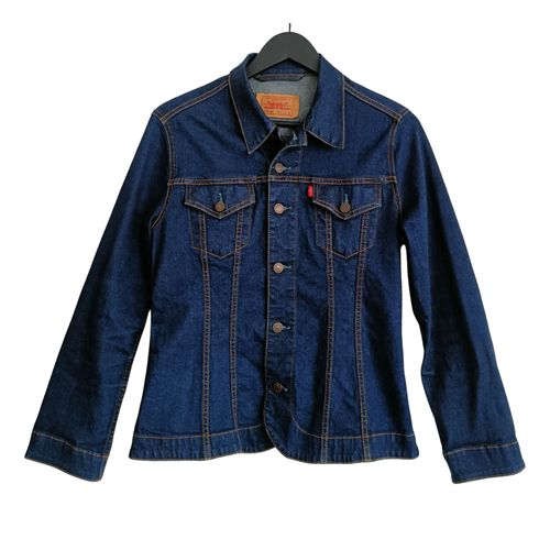 Veste En Jean Bleu Marine. Levi&#39s. Levi Strauss. Taille 36