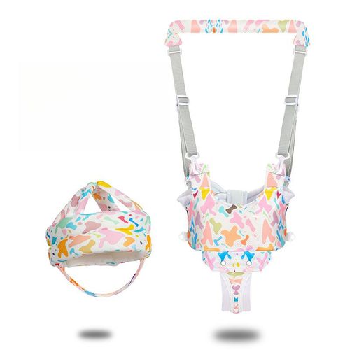 Ceinture D'activité De Marche Pour Bébé,Protection De Tête Pour Tout-Petits,Harnais De Sécurité Pour Nourrissons,Ensemble De Casque De Sécurité Het,Anti-Chute,Anti-Collision #B