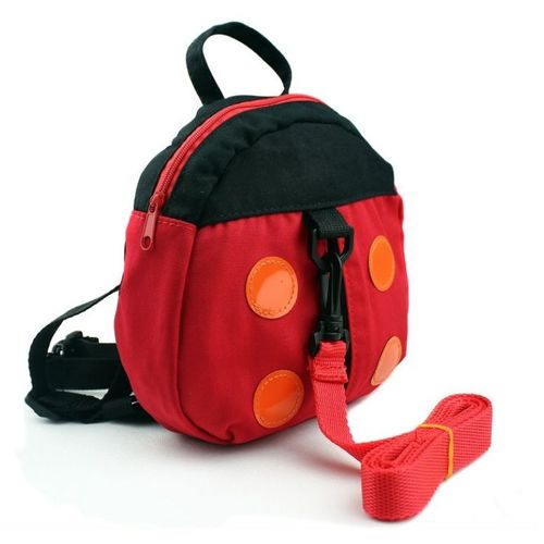 Chauve-Souris Bébé Harnais Enfants Sac À Dos Garçons Sacs D'école Coccinelle Nouveau-Né Marche Sécurité Enfants Sacs À Dos Rênes Cartable Sacs À Dos - Type Rouge