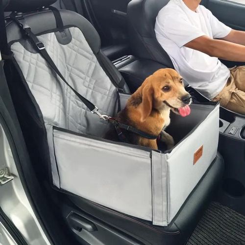 Siège D'auto Pour Chiens Petite Taille 12 Kg-Vevor-Siège Rehausseur Pour Chien-Lit Voiture Pour Animal De Compagnie-Gris