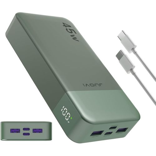 Batterie Externe Charge Rapide, Batterie Externe 45w, Power Bank 20000mah, Batterie Externe Usb C Charge, Pd Et Qc Charge 4-Ports, Avec Affichage Led Pour Samsung Iphone 16 15 Pro Laptop