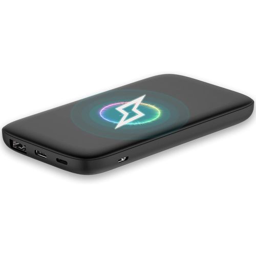 Slim Batterie Externe Induction Chargeur Portable Sans Fil, 5000mah Usb-C Qi Power Bank Pour Iphone Samsung Galaxy Huawei Xiaomi Android Wireless Batterie Portable De Secour, Legere Et Petit