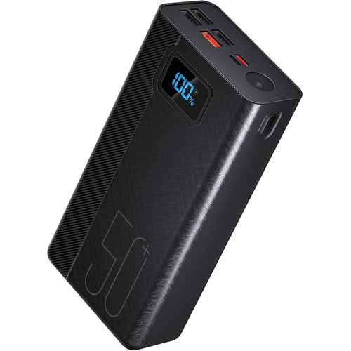 50000 Mah Power Bank 22.5w Batterie Externe À Chargement Rapide Avec Grande Capacité Et 5 Sorties Et 3 Entrées 25000 Mah × 2