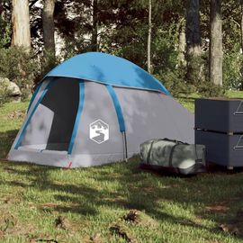 Tente De Camping À Dôme 1 Personne Bleu Imperméable