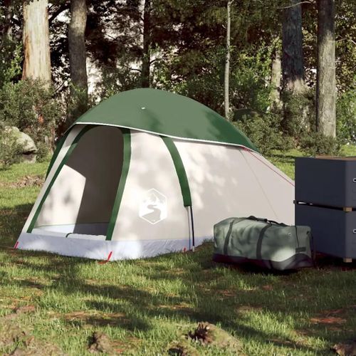 Tente De Camping À Dôme 1 Personne Vert Imperméable