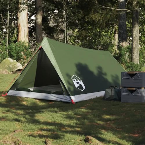 Tente De Camping 2 Personnes Vert Olive Imperméable