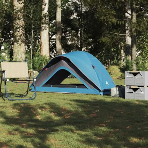 Tente De Camping 1 Personne Bleu Imperméable