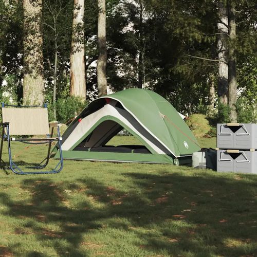 Tente De Camping 1 Personne Vert Imperméable