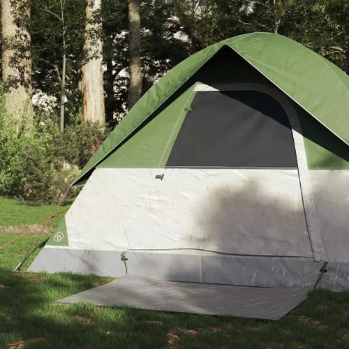 Tente De Camping À Dôme 2 Personne Vert Imperméable