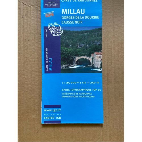 Millau Gorges De La Dourbie Causse Noir Carte Ign