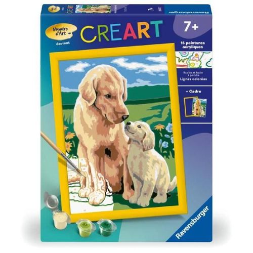 Creart Kids 18x24cm Amour Maternel. Kit De Peinture Par Numéros Numéro D'art. Des 7 Ans. 25827. Ravensburger