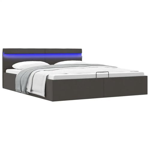 Cadre De Lit À Rangement Hydraulique Sans Matelas 180x200 Cm