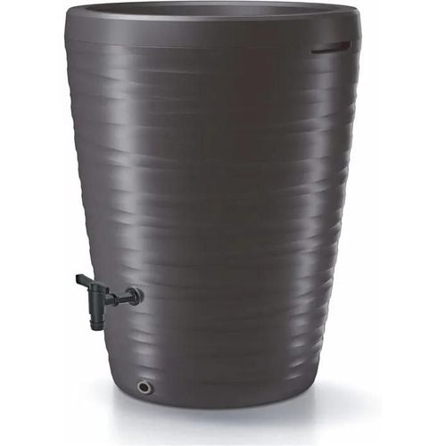 Récupérateur d¿eau de pluie design en plastique de 240 l avec robinet et bac à plantes