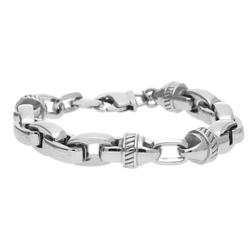 Police Hommes Bracelet Acier Inoxydable Argent Motive Pj22257bss-01