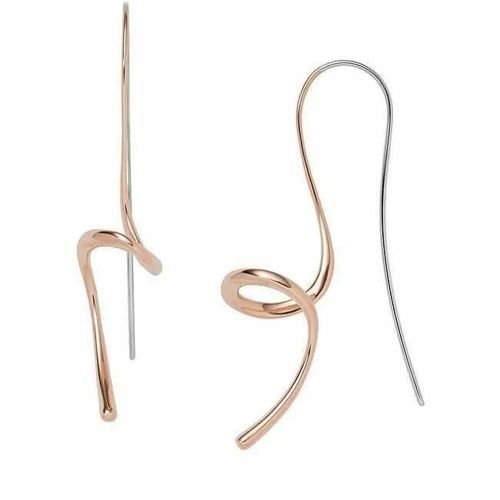 Boucles D'oreilles Bicolores De Luxe Skagen En Acier Kariana Skj1432791, Pour Femme