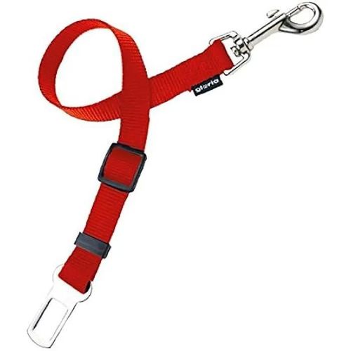 Loquet De Ceinture De Sécurité - Gloria - Réglable 28-45 Cm - Pour Chien Moyen - Couleur Rouge