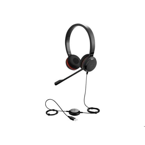 Casque Filaire - JABRA - Evolve 30 II - Certifié Microsoft Teams - Microphone Antibruit - USB-C/A