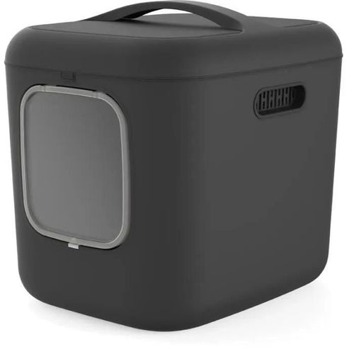 Maison Toilette - Rotho - Biala Xl - Anthracite - 61,4x49,9x57,6 Cm - Pour Chien Moyen