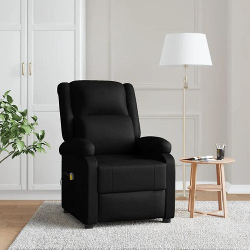 Fauteuil De Massage Noir Similicuir