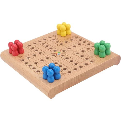 Jeu de dames en bois Jeu de société de stratégie traditionnel Jouets de puzzle classiques