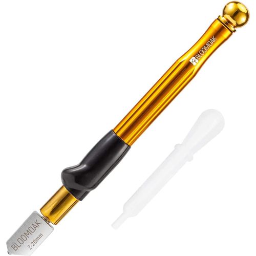 Bloomoak Carbure De Tungstène Tungstène Alliage Poignée Outil De Coupe Verre Avec Gamme 2-20 Mm Self-Oiling Cutter Pour Carreaux De Mosaïque En Verre Épais Et - JACK DANIELS