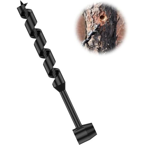 ¿Tarière Manuelle 230mm - Foret Hélicoïdal Portable pour Camping/Jardin - Conception Légère Acier Traité¿ - JACK DANIELS