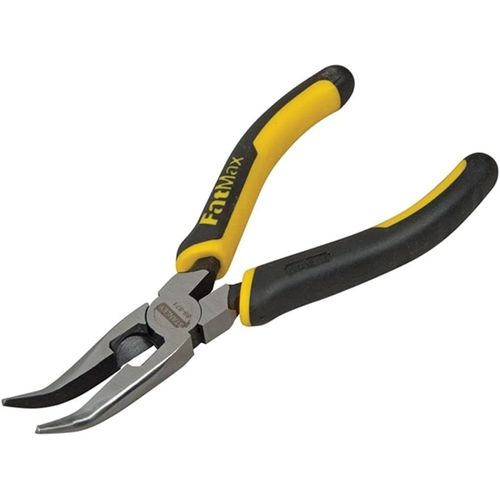 Pince à becs Stanley FatMax 160mm - Noir/jaune - Poignée bimatière antiglisse - Pour travaux de précision - JACK DANIELS