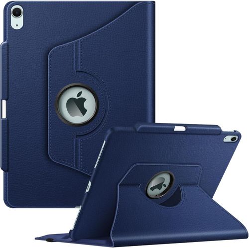 Coque Pour Ipad Air 13 Pouces 2025/2024 (M3/M2) - [Rangement De Stylet] Coque Rotative À 360° Étui Pivotant, Housse Veille/Réveil Automatique, Bleu Marine