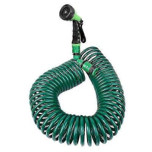 Tuyau d¿arrosage d¿arrosage de tuyau d¿arrosage de jardin avec 8 buses à motifs Tuyau de printemps de nettoyage de voiture Tuyau en plastique SMTX