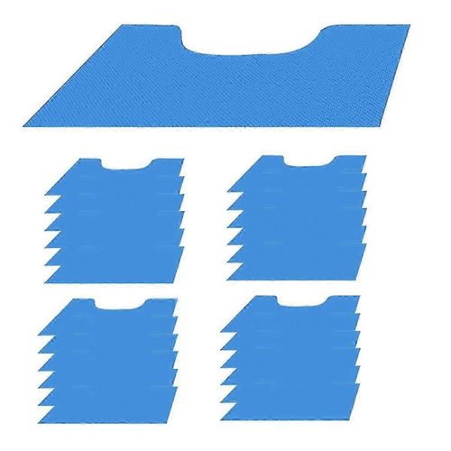 25 pcs toilette commode tapis désodorisant tapis de toilette potty training tapis de sol antidérapant en forme de u contour