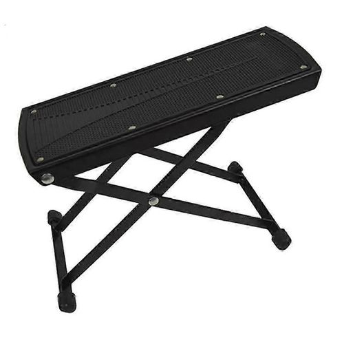 Pédale De Guitare Pédale En Métal Noir Hauteur Réglable Coussin Antidérapant Support Pliable Repose-Pieds Guitare Acc