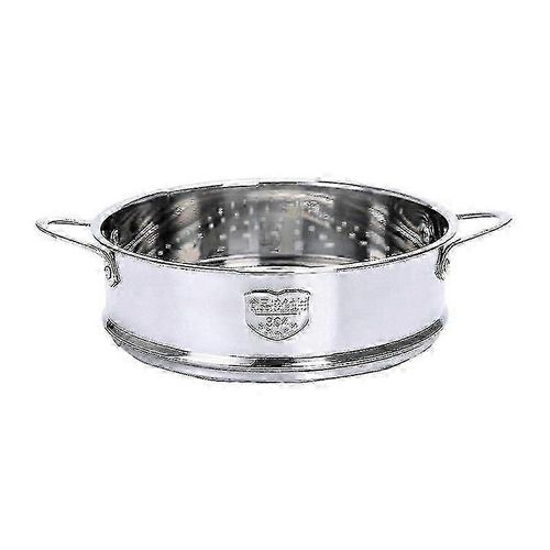 Panier à vapeur de 18 cm en acier inoxydable pratique poignées cuiseur vapeur à vapeur utile pour la cuisine à la maison restaurant (argent) (style aléatoire)